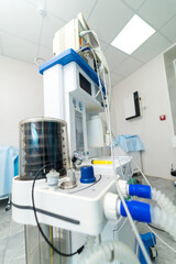 Hospital modern operating equipment. New technology clinical healthcare.
