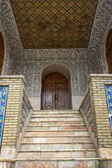 The historic and beautiful stairs of the palace of the King of Iran, Golestan Palace in Tehran
