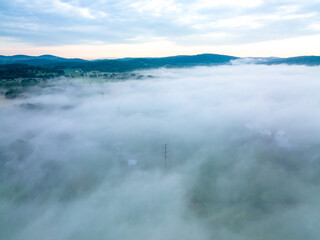 Fog Covering the Landscape
