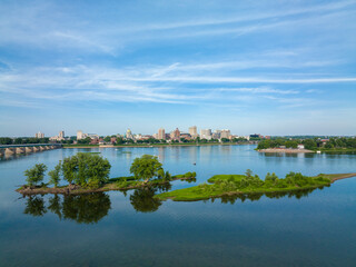 Fototapeta premium Harrisburg Capital and Susquehanna River
