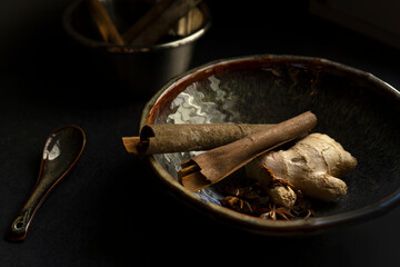 Ingwer Zimt Sternanis Asian Herbs Kräuter 
