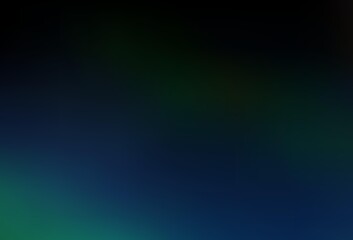 Dark BLUE vector glossy bokeh pattern.