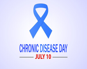 Chronic Disease Day to educate and advocate for people who live with a chronic health conditions every day. Vector illustration