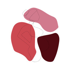 pregnant girl continuous line