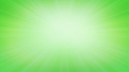 Obraz premium Radial green with rays of light coming out of the center