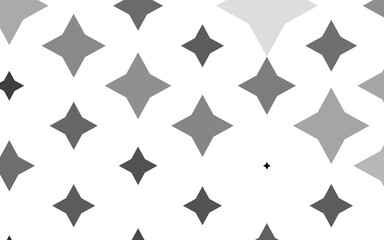 Light Silver, Gray vector template with sky stars.