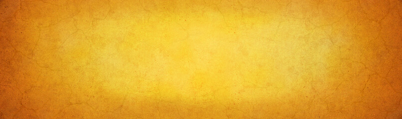 Yellow and orange grunge texture cement or concrete wall banner background