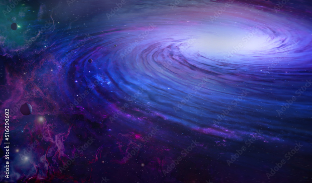 Wall mural space galaxy background