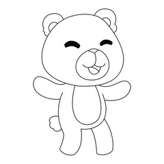 Obraz na płótnie Canvas teddy bear cartoon
