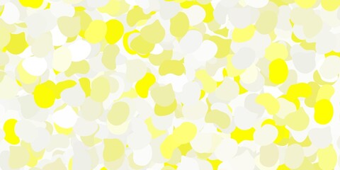 Light yellow vector background with random forms.