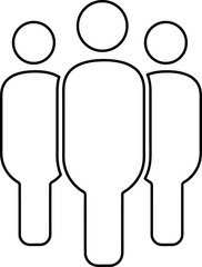  People Icon vector illustration on white background..eps