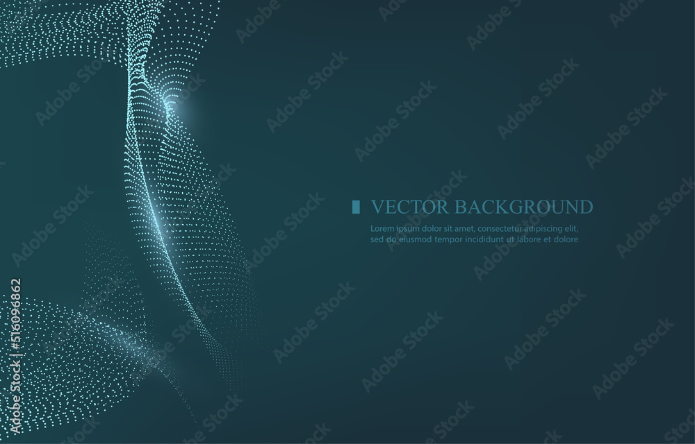 Poster abstract technology smooth line vector background