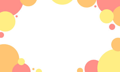 楽しげな印象を与える枠の背景素材。