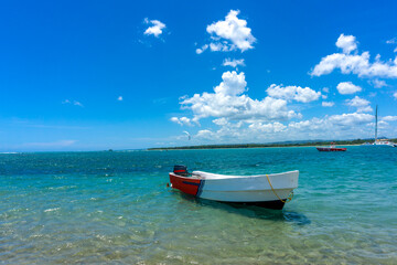 Naklejka na ściany i meble Puerto Plata - Dominican Republic, Beautiful Tropical Beach - July, 2022