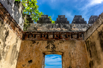 Ancient Columbian San Felipe Fort Bastion or Fortaleza de San Felipe in Puerto Plata built in 1577...