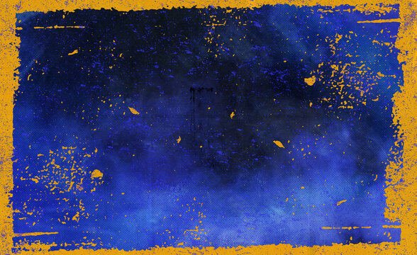 blue and orange background with grunge texture