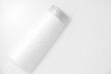 white plastic bottle