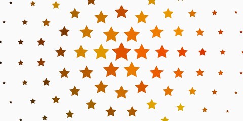 Light Green, Yellow vector layout with bright stars.