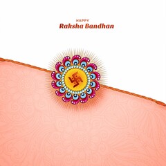 Decorated with beautiful rakhi for indian festival background