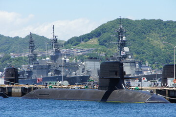 海上自衛隊呉基地の潜水艦