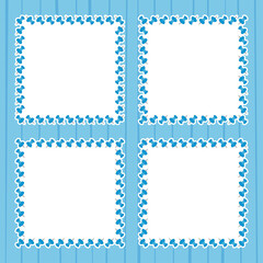 Frame with Push Pin for banner, poster, and greeting card