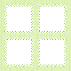 Frame with Crayon for banner, poster, and greeting card