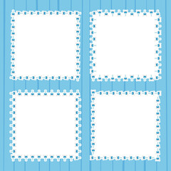 Frame with Florence Flask for banner, poster, and greeting card