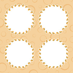 Frame with Art Palette for banner, poster, and greeting card