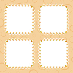 Frame with Art Palette for banner, poster, and greeting card