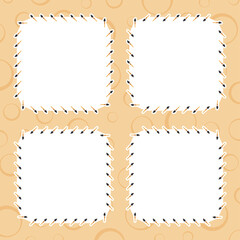 Frame with Paintbrush for banner, poster, and greeting card