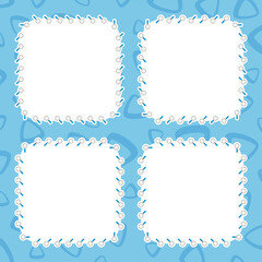 Frame with Magnifying Glass for banner, poster, and greeting card