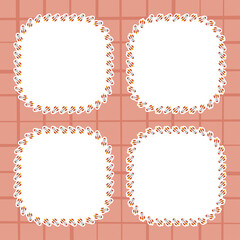 Frame with Rocket for banner, poster, and greeting card