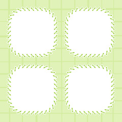 Frame with Crayon for banner, poster, and greeting card