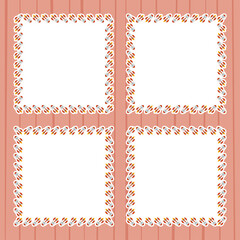 Frame with Rocket for banner, poster, and greeting card