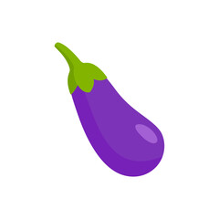 eggplant isolated on white