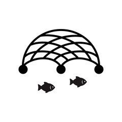 fishing net vector icon