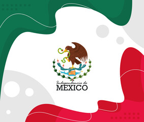 independencia de mexico lettering card