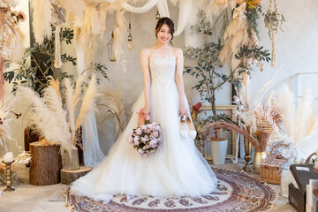 日本人の花嫁・ウェディングドレス