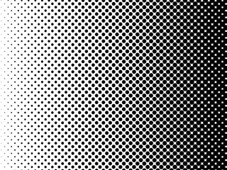 モノトーンハーフトーンのドットグラデーション