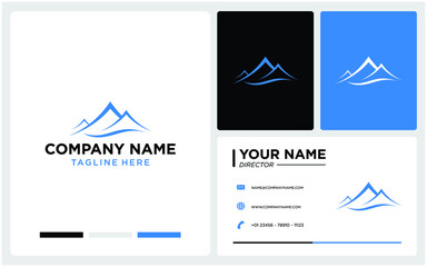 logo mountain modern abstract