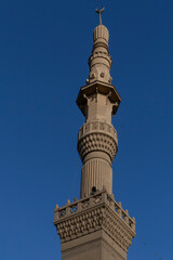 minaret of mosque Masjed Al Subah in Cairo