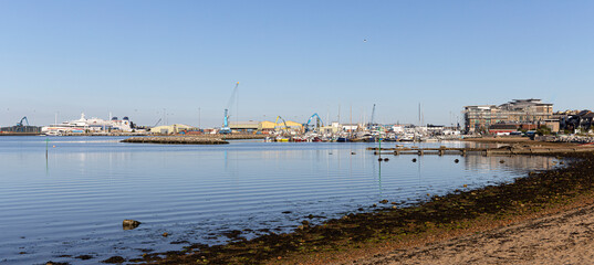 Panoramic View of the Poole Harbour Waterfront