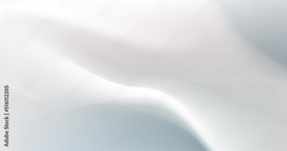 Poster abstract white wavy smooth and clean background. futuristic technology digital hi tech concept. vect