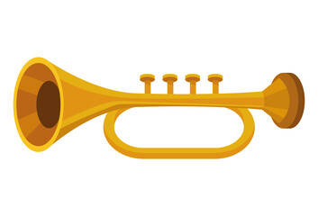 golden trumpet kids toy © Jemastock
