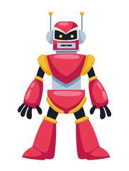 red robot kids toy