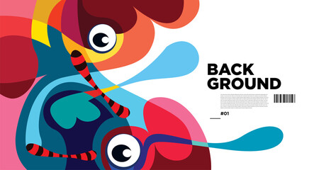 Abstract liquid shape. Fluid geometric design. Isolated gradient waves with geometric lines, dots, batik Indonesia pattern. Vector illustration.