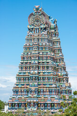 The beautiful Meenakshi Amman Temple in Madurai in the south Indian state of Tamil Nadu