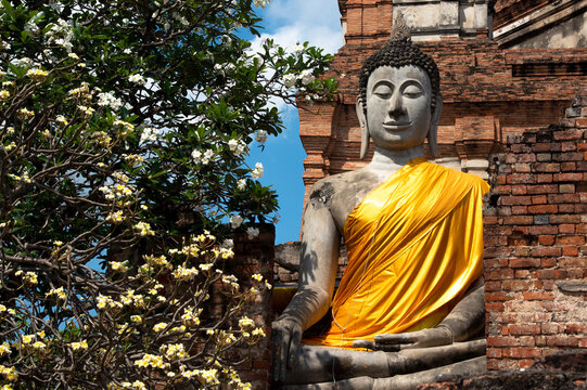 Wat Yai Chaimongkhon, Ayutthaya, Thailand.