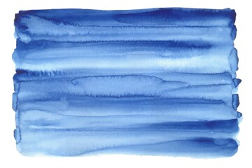 Blue watercolor abstract background, form, design element. Colorful hand painted texture, wash.