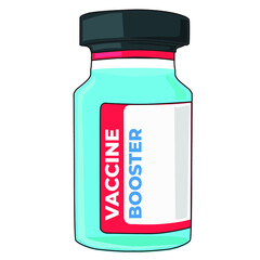 Vector Illustrator Covid 19 Vaccine Booster Perfect For Medic Health And Hospital